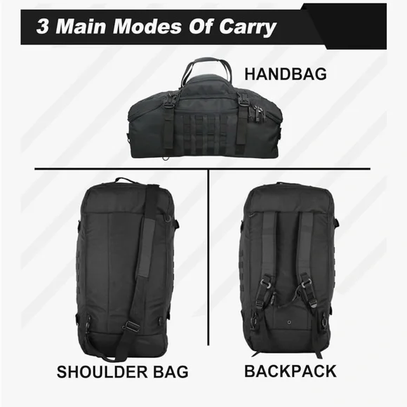 Black Tactical Men’s Bag